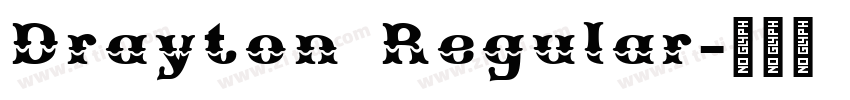 Drayton Regular字体转换